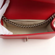 Chanel Perforated Boy Chain Shoulder Bag, Red, circa 2014