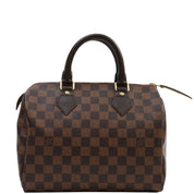 2014 Canvas Damier Speedy 25 Brown