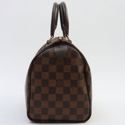 2014 Canvas Damier Speedy 25 Brown
