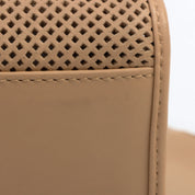 Jackie Punching Leather One-Shoulder Bag Beige