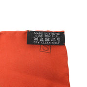 Carré 140 Les Cles Pattern Scarf Red/Multi