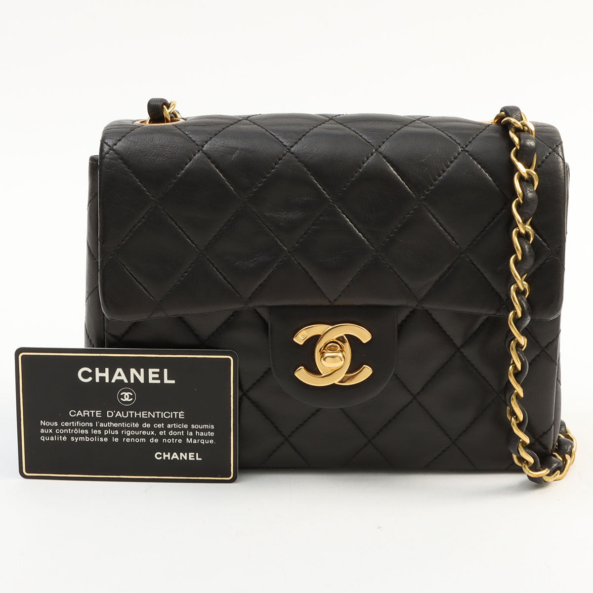 1995 Classic Flap Chain Bag Mini Black