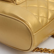 Circa 1992 Circle CC Turn-lock Backpack, Gold