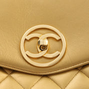 Circa 1992 Circle CC Turn-lock Backpack, Gold