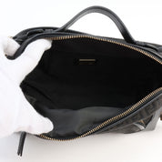FF Zucchino Pattern Logo Charm 2-Way Bag Black