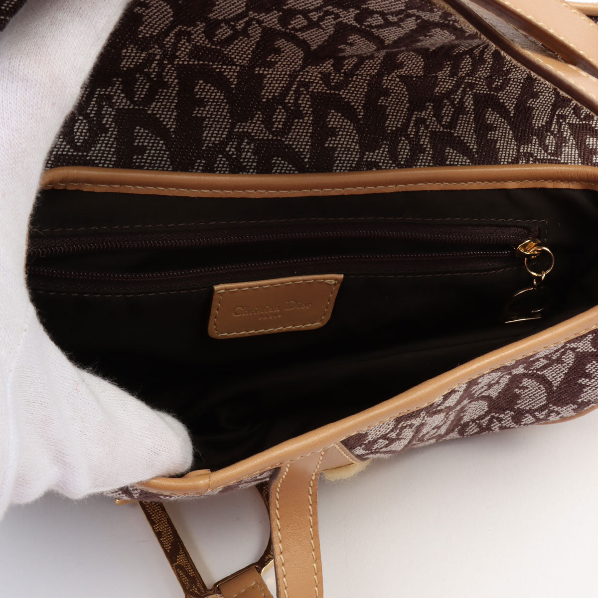 Trotter Pattern Saddlebag Brown/Beige