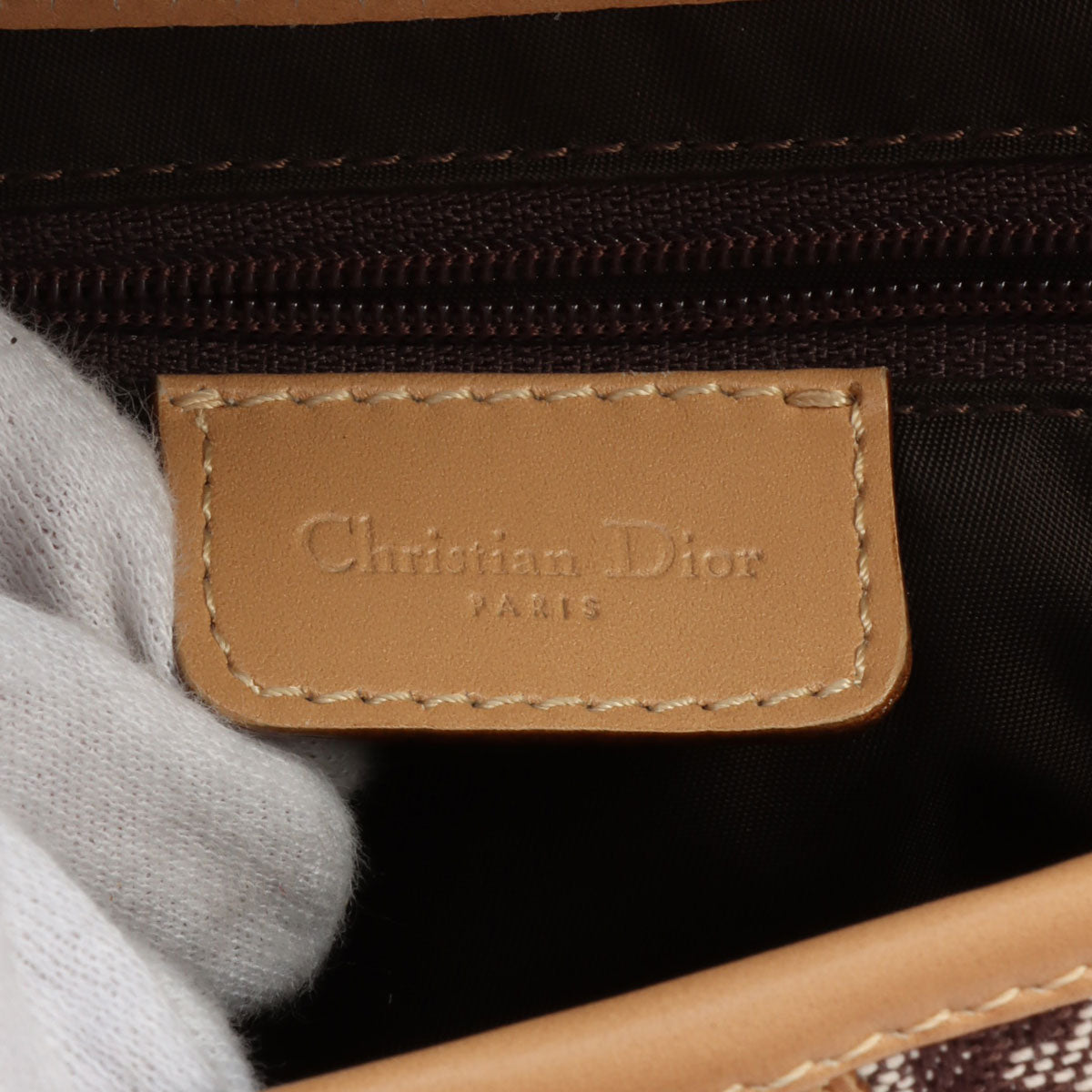 Trotter Pattern Saddlebag Brown/Beige
