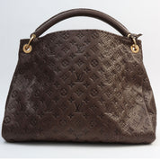 2010年产 Monogram Empreinte Python Artsy MM 棕色