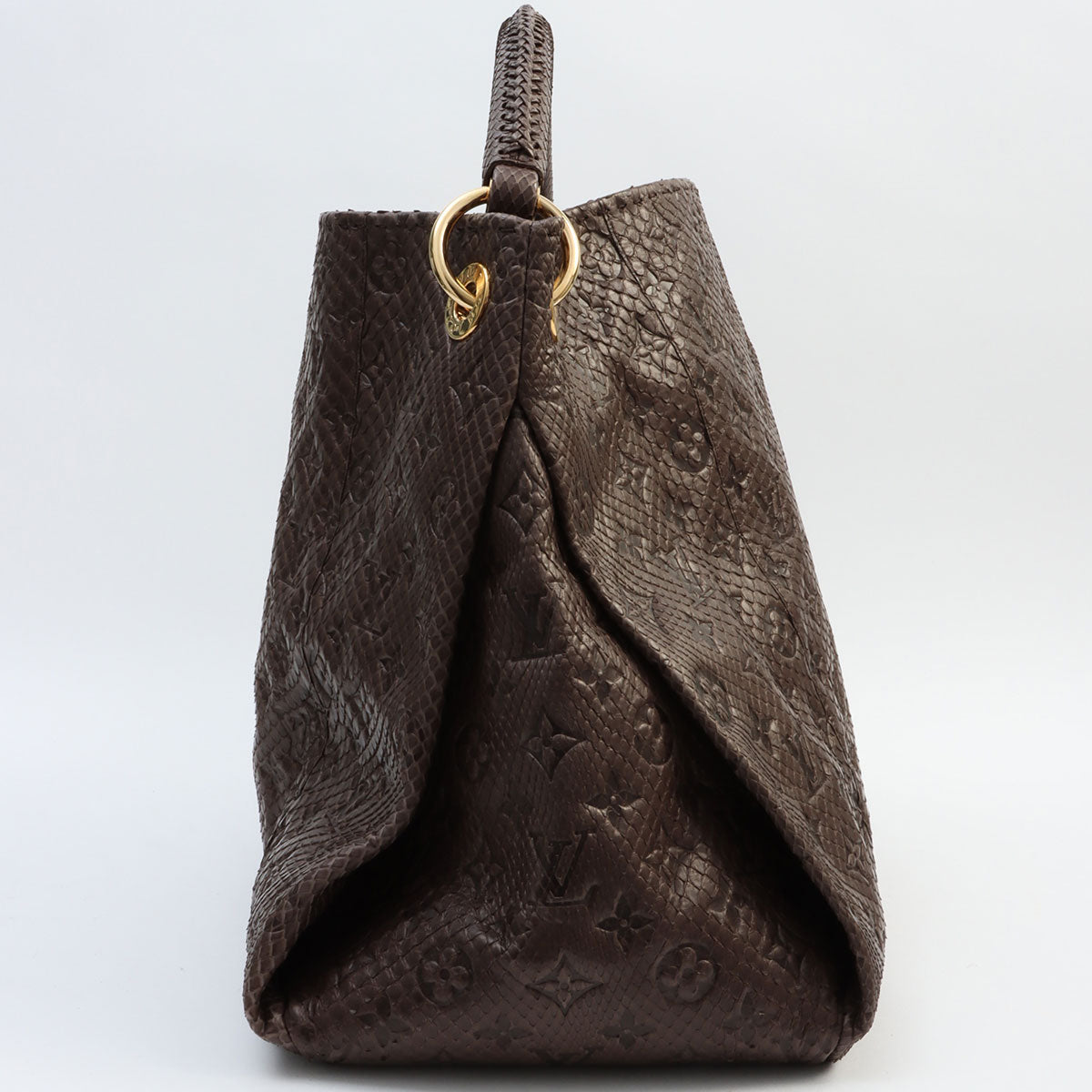 2010年产 Monogram Empreinte Python Artsy MM 棕色
