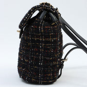 Circa 2019 Tweed CC Turn-Lock Mini Backpack Black/Multi