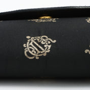 Logo Emblem Chain Bag in Black