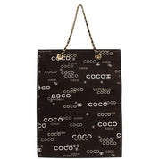 Circa 2001 Canvas CC Mark Logo Pattern Tote Bag Black