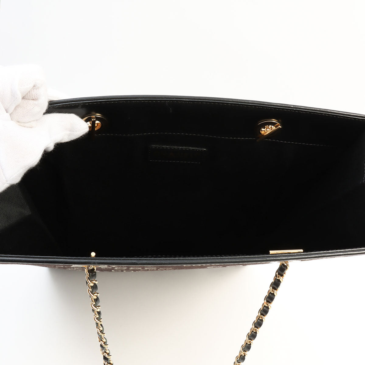 Circa 2001 Canvas CC Mark Logo Pattern Tote Bag Black