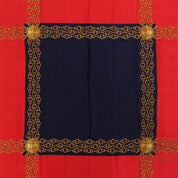 CC Mark Chain Pattern Scarf Red/Navy