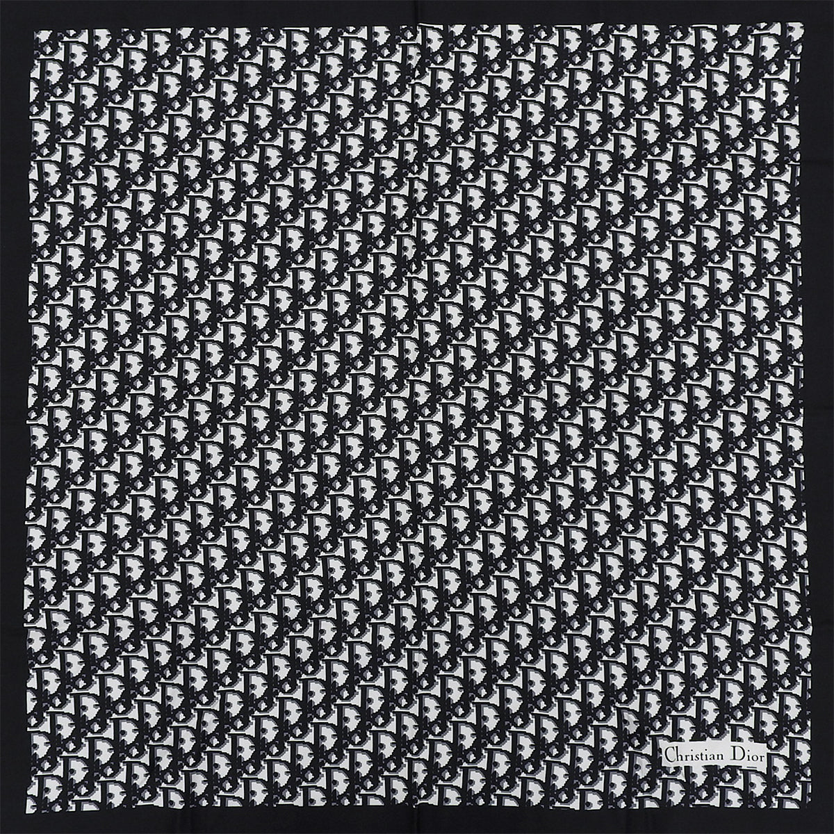 トロッターパターンスカーフ ブラック/ホワイト