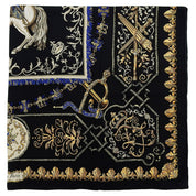 Carré 90 Lvdovicvs Magnvs Scarf Black/Yellow/Blue