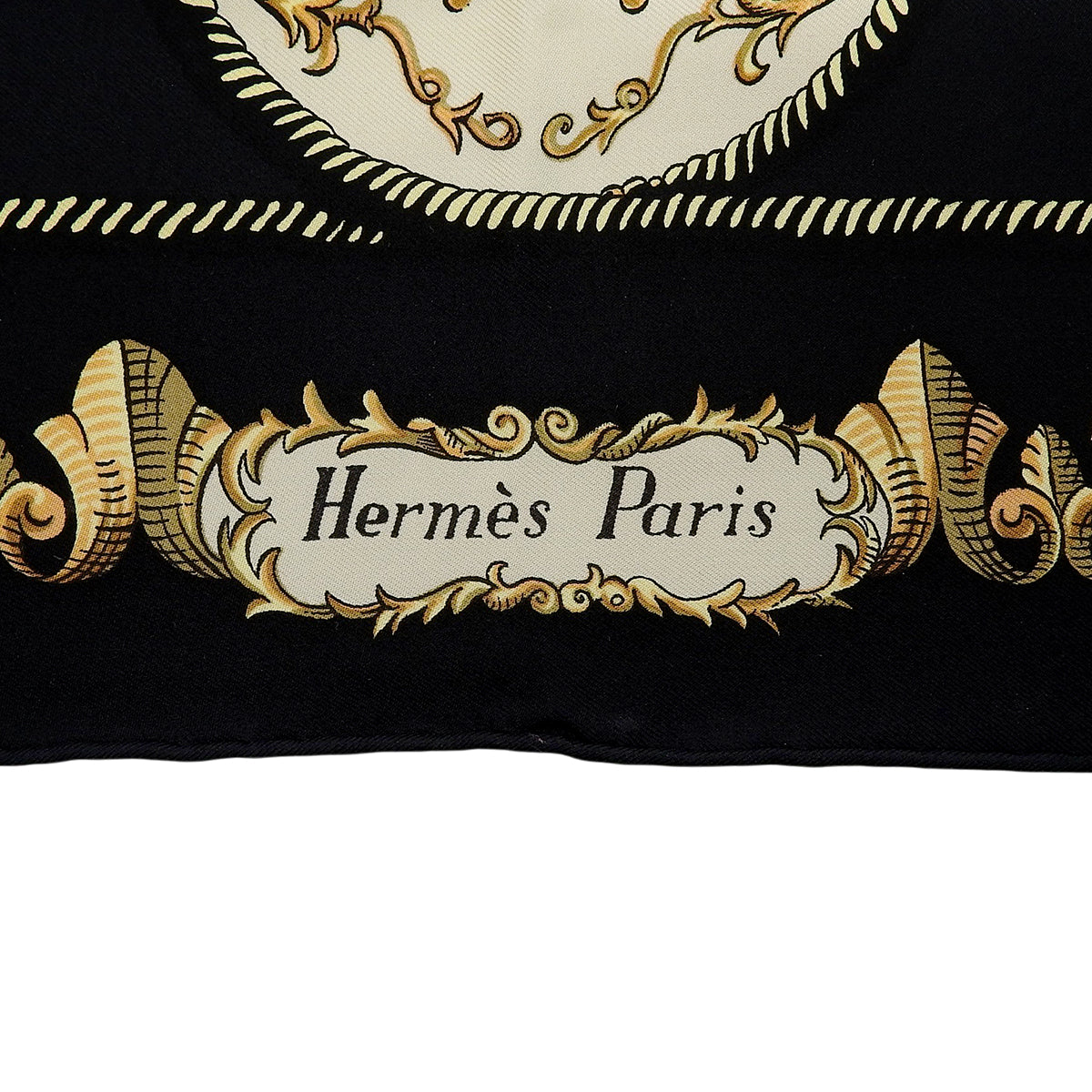 Carré 90 Lvdovicvs Magnvs Scarf Black/Yellow/Blue