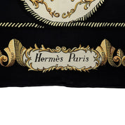 Carré 90 Lvdovicvs Magnvs Scarf Black/Yellow/Blue