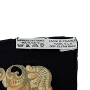 Carré 90 Lvdovicvs Magnvs Scarf Black/Yellow/Blue