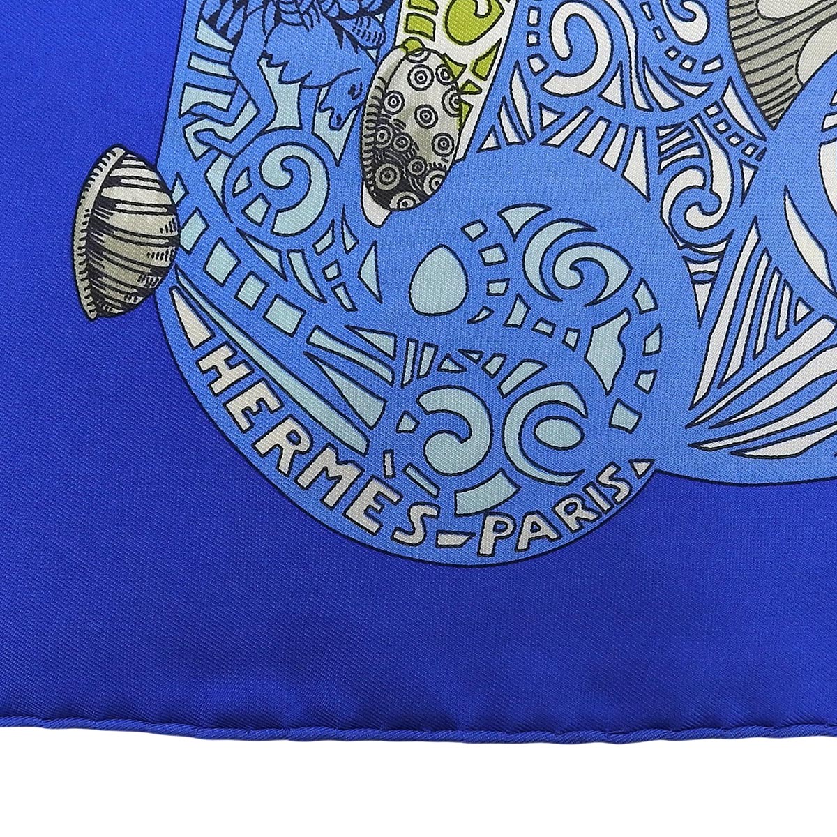 Carre 90 Atlantis Scarf Blue/Multi