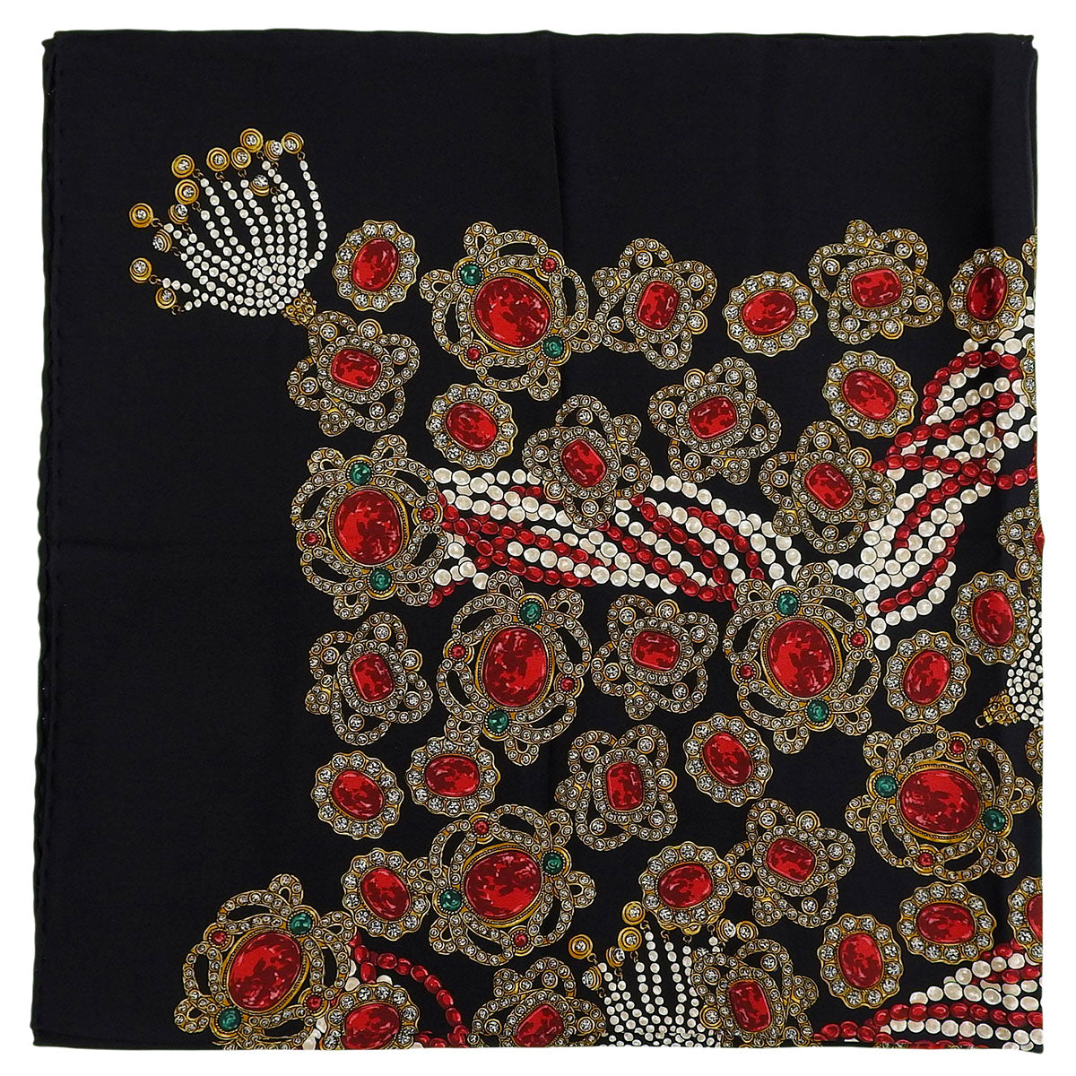 Gripoix Jewel Pattern Scarf Black/Multi