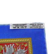 Carre 90 Chasse En Inde Scarf Blue/Multi
