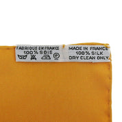 Carré 90 Silk Scarf l'ARBRE de SOiE Orange/Multi