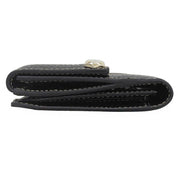 Icon Charm Long Wallet Black