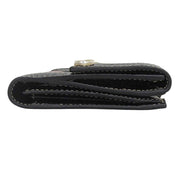 Icon Charm Long Wallet Black