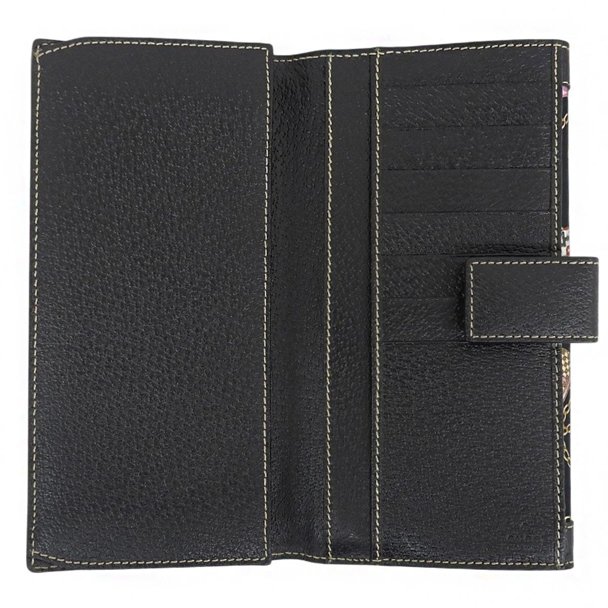 Icon Charm Long Wallet Black