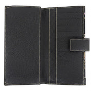 Icon Charm Long Wallet Black