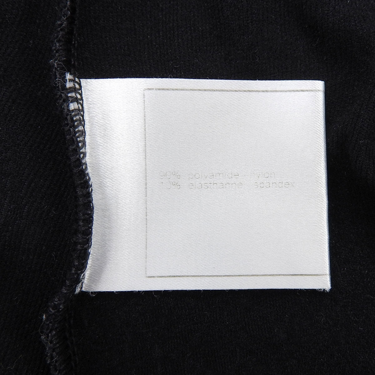 1998 Camellia Pattern T-Shirt with CC Logo Embroidery #40 Black