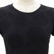 1998 Camellia Pattern T-Shirt with CC Logo Embroidery #40 Black