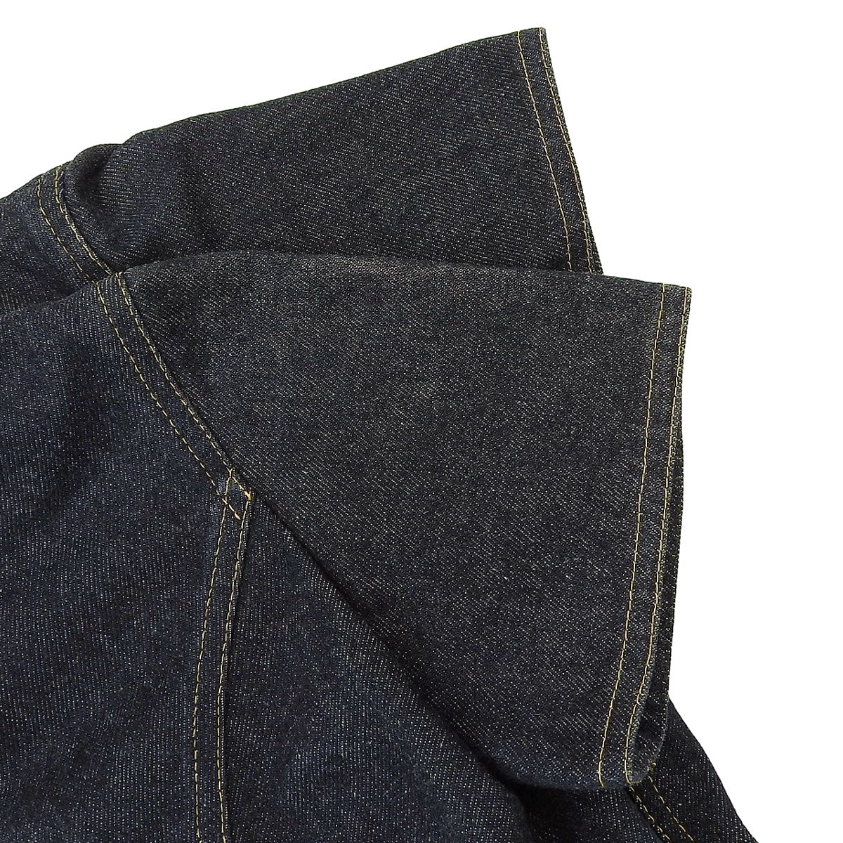 Denim CC-logo button short-sleeve dress #36 Indigo