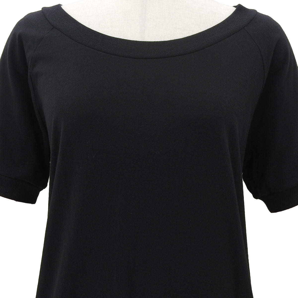 ロゴデザイン半袖ロングTシャツ #XL ブラック