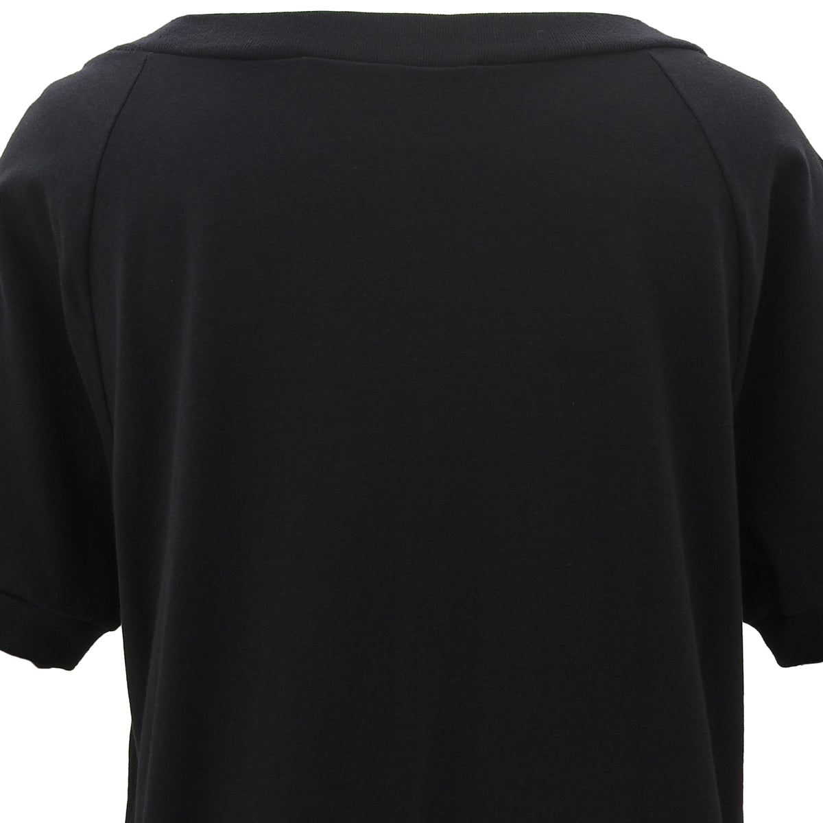ロゴデザイン半袖ロングTシャツ #XL ブラック