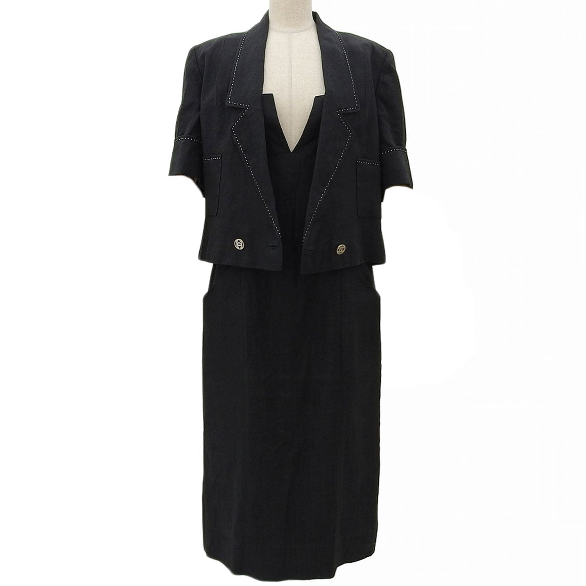 Linen CC Mark Button Setup #38 Black
