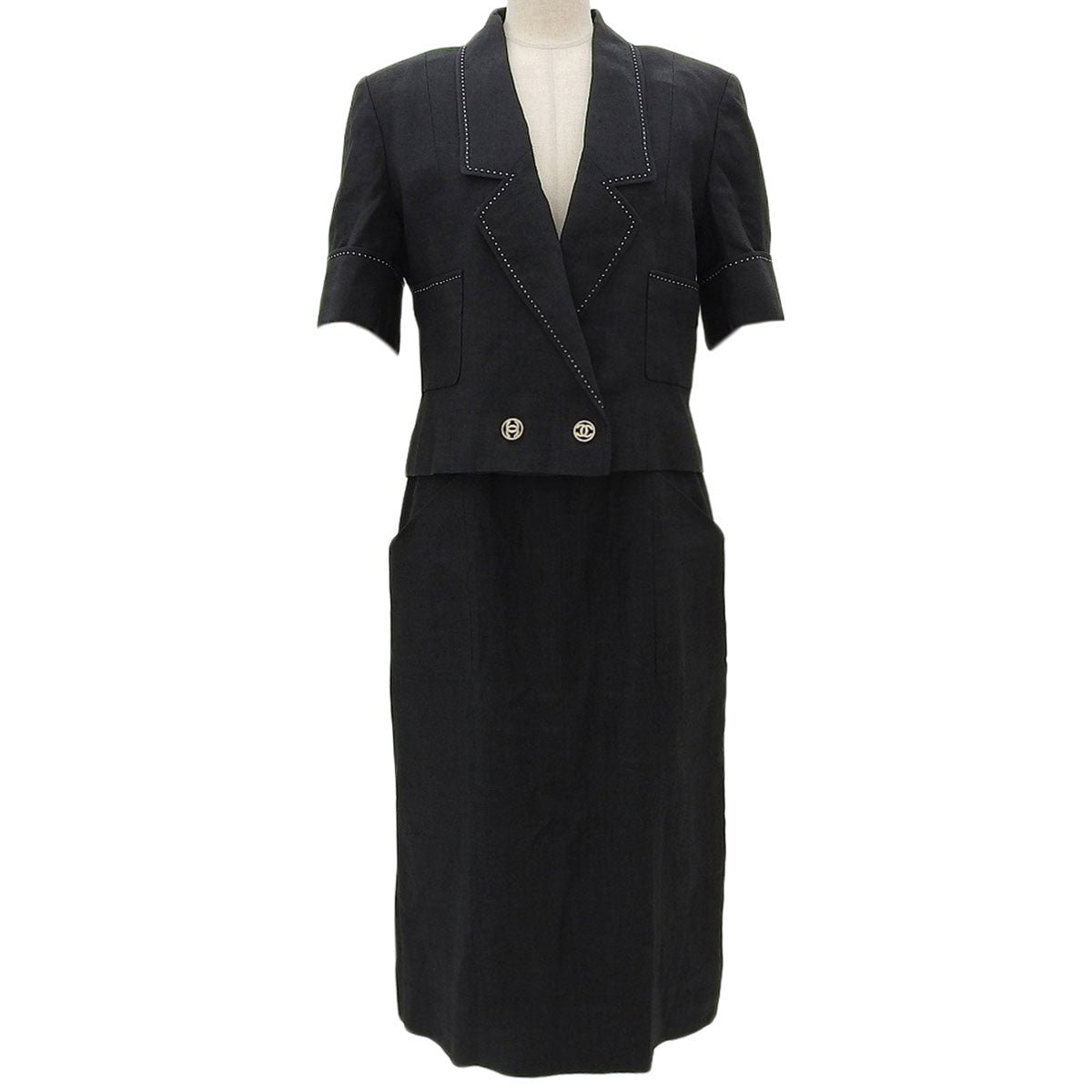 Linen CC Mark Button Setup #38 Black
