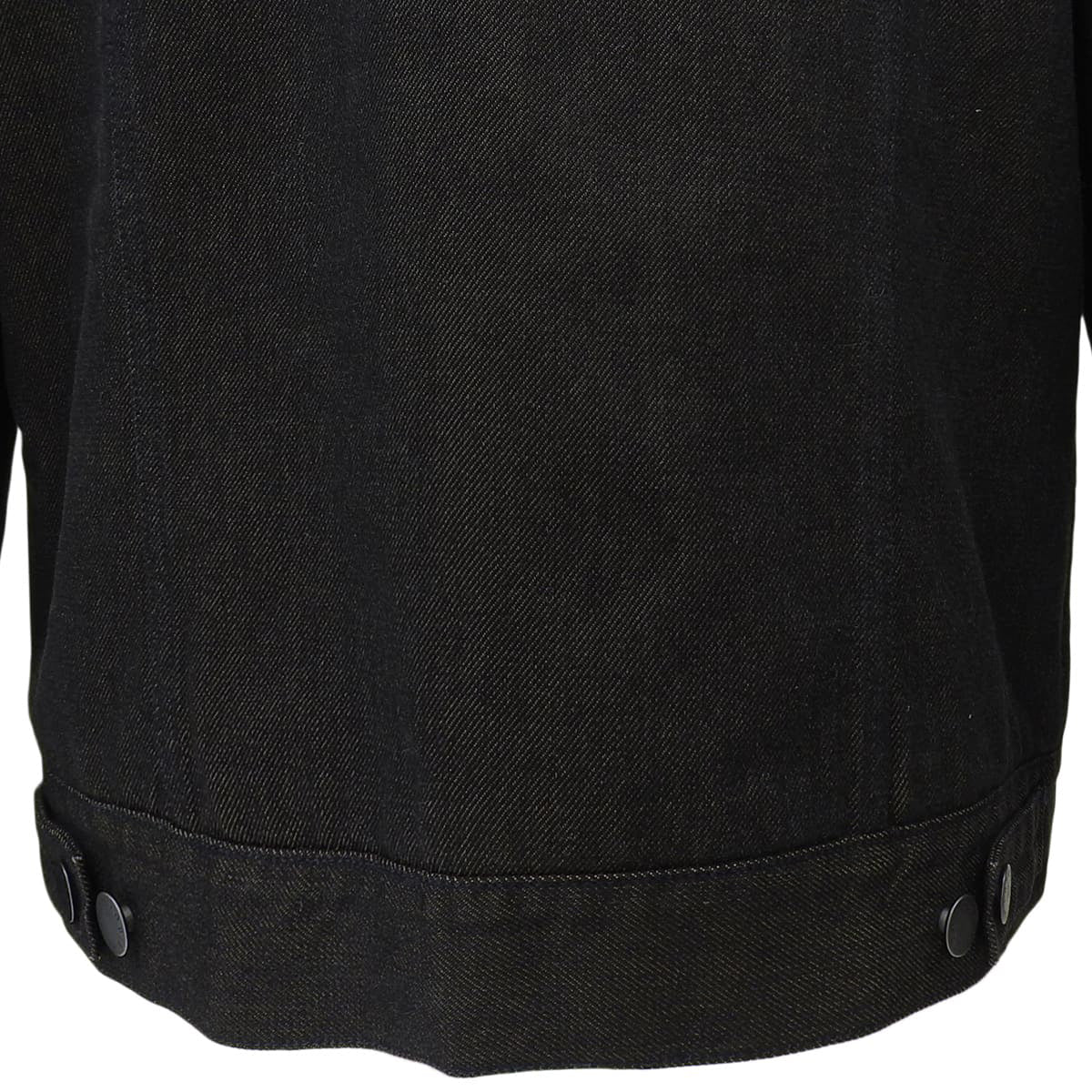 Denim Logo Button Jacket #50 Black