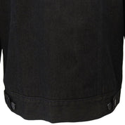 Denim Logo Button Jacket #50 Black