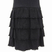CC Mark Button Ruffled Dress #36 Black