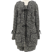 Tweed Ribbon Ensemble Dress in Black/White