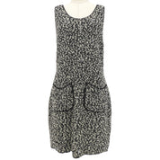Tweed Ribbon Ensemble Dress in Black/White