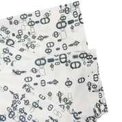 2015年製 シェーヌダンクルパターンTシャツ #XS ホワイト/ダークグリーン