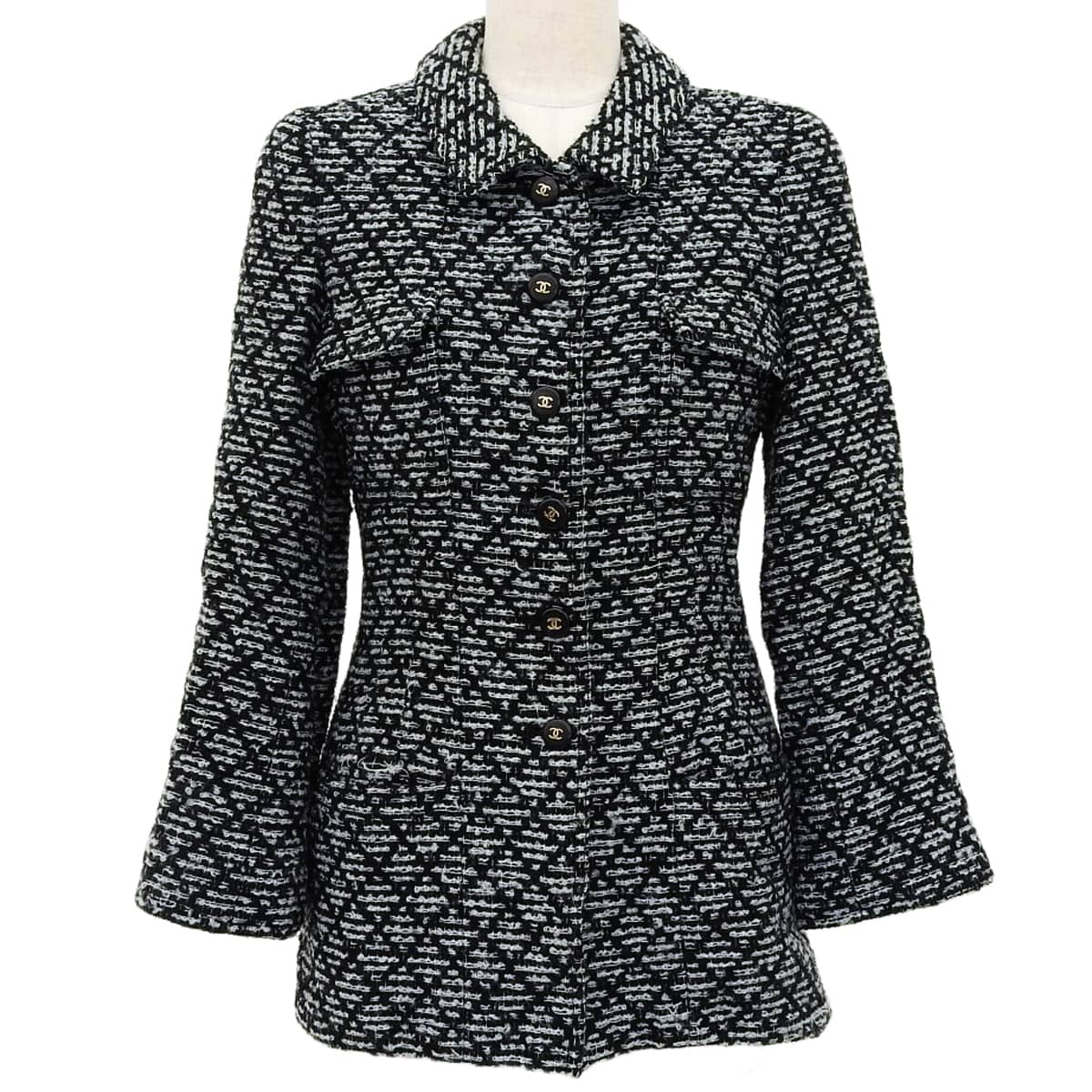 CC Mark Button Jacket #36 Black/Mint