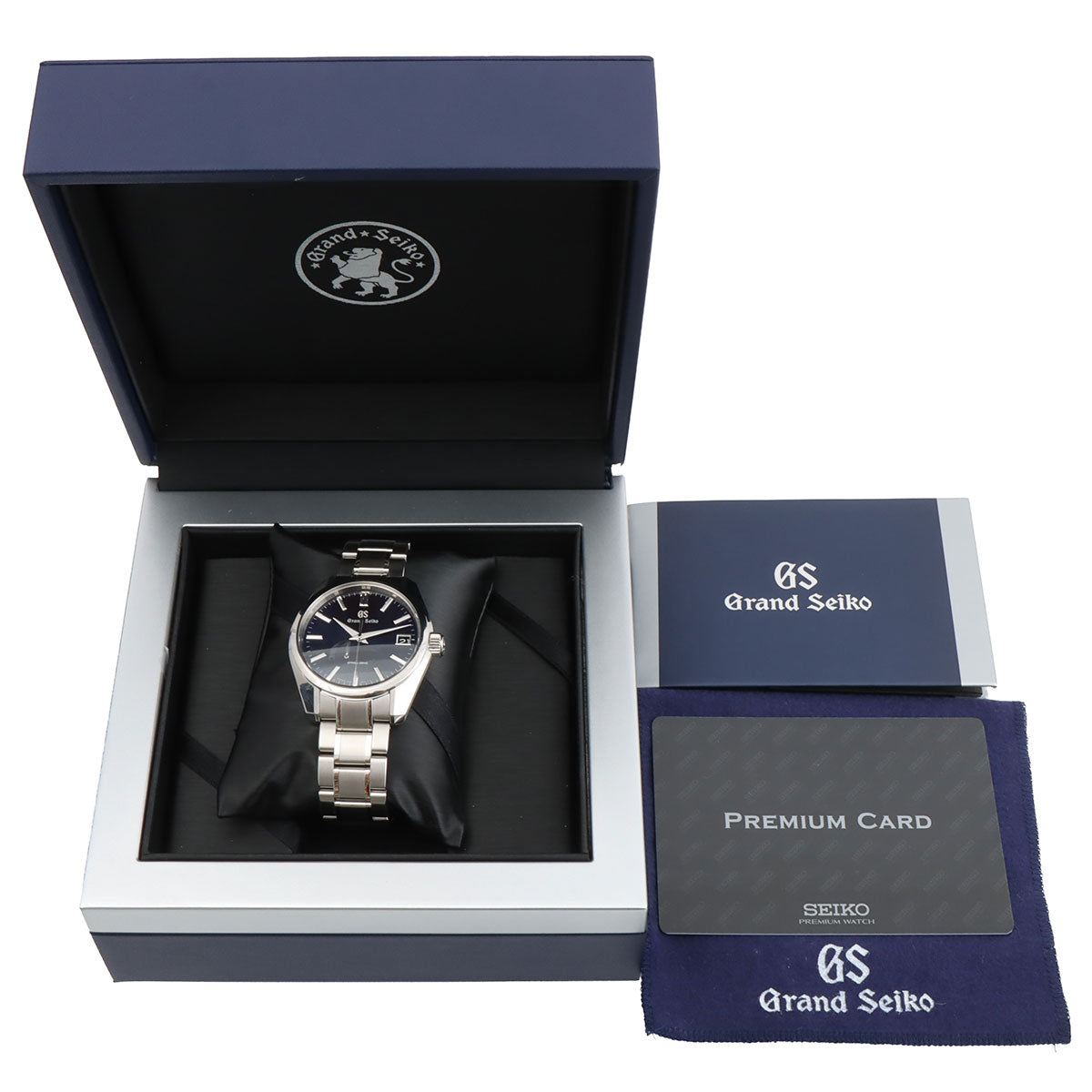 2018年製 ヘリテージ 40mm SBGA375 スプリングドライブ 自動巻き ブルー
