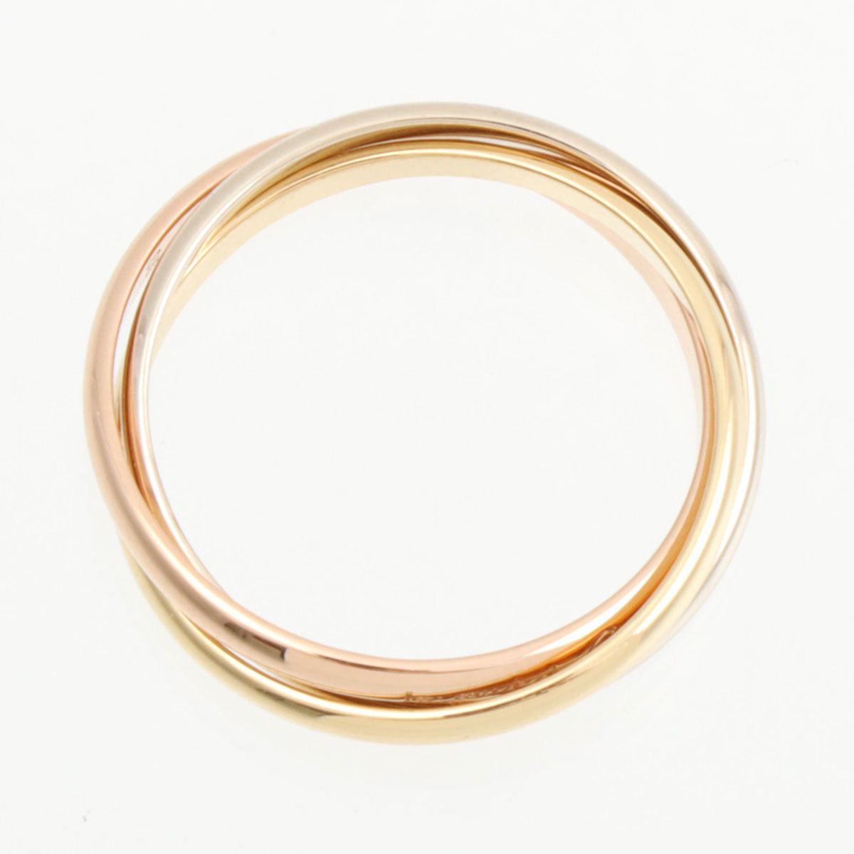 18K Trinity Ring, size 53, yellow gold/pink gold/white gold