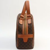 Macadam Pattern Logo Embossed Handbag Brown