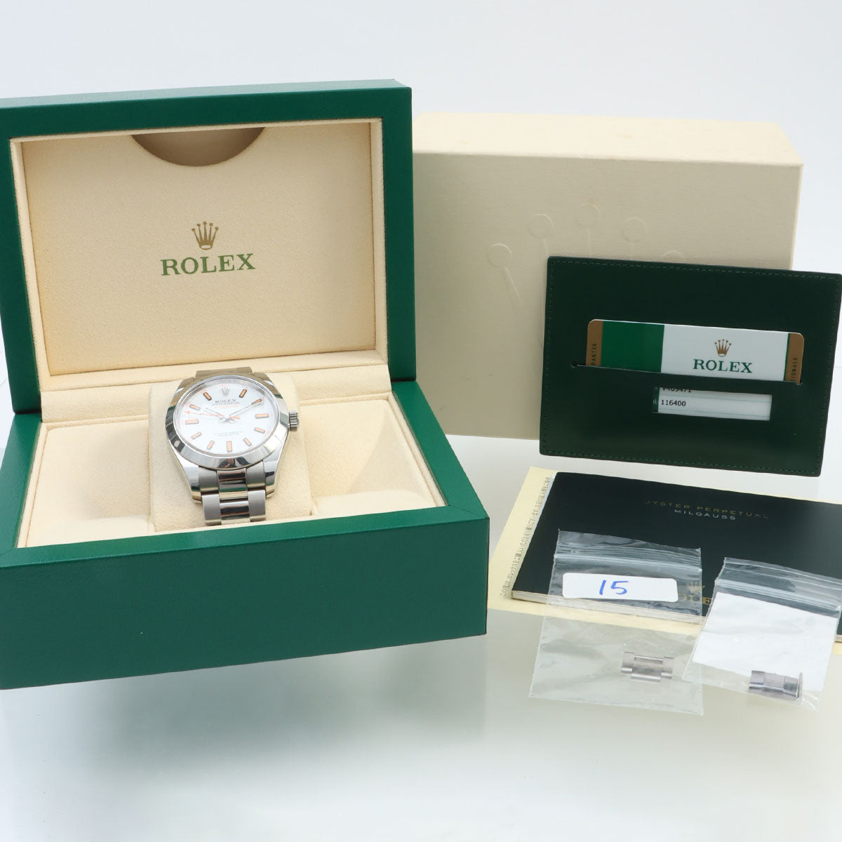 2009年頃製 ミルガウス 40mm 15/116400 自動巻き ホワイト