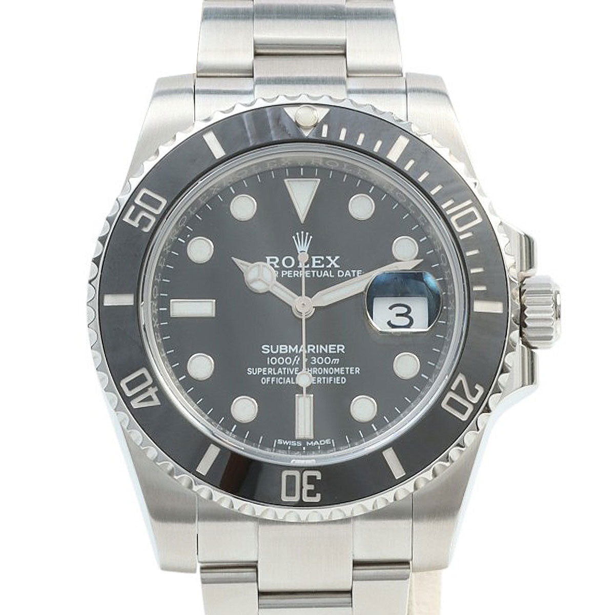 サブマリーナデイト 40mm 71/116610LN 自動巻き ブラック